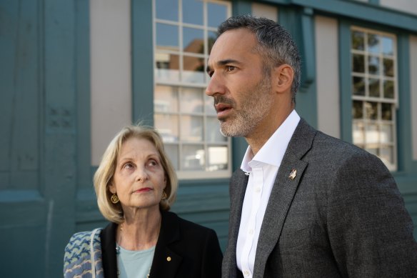 Executive Council of Australian Jewry co-chief executive Alex Ryvchin (right) and president Jillian Segal, pictured earlier this month.