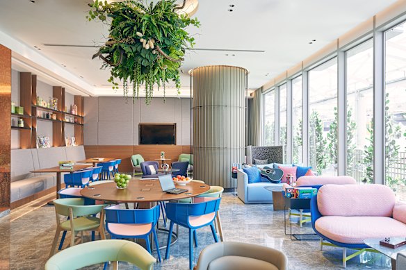 The Den, a coworking and relaxation space.
