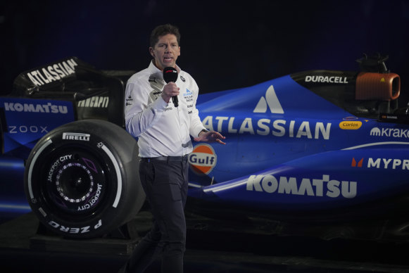 Williams team principal James Vowles attends the F1 75 Live launch event at the O2 arena in London.