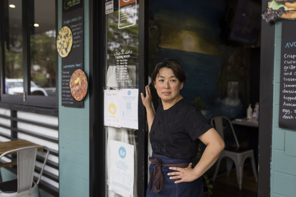 Cafe owner Virginia Cheong.