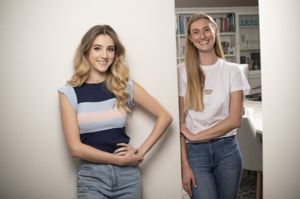 The COVID-19 crisis has upended the lives of young people such as Felicity Light (left) and Madi Robins.