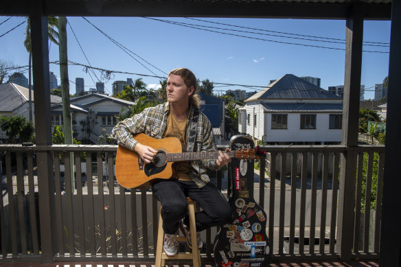 Queenslander Tom Spottiswood returned to his home state after Melbourne’s lockdowns ruined his work opportunities as a musician.