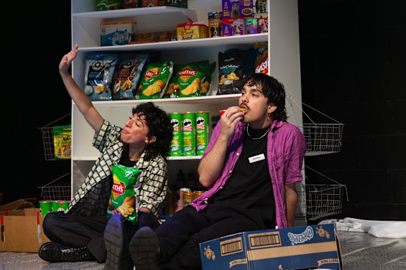 Ally Taueki-Gatt and Finn Corr star in I Thought You Said at Theatre Works