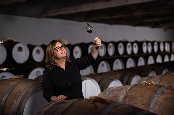 Chief winemaker Fiona Donald at Seppeltsfield,  Barossa Valley, SA.