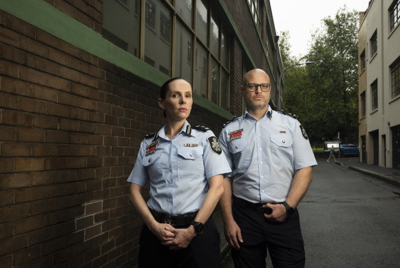 Detective Superintendent Amelia McDonald, the head of the AFP cryptocurrency team, and Detective Superintendent Craig Bellis, the head of the AFP’s money laundering taskforce.