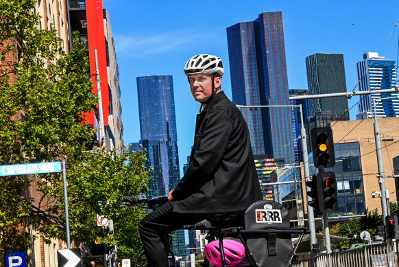 Rory Hyde wants to see more funding for bike lanes and public transport. 