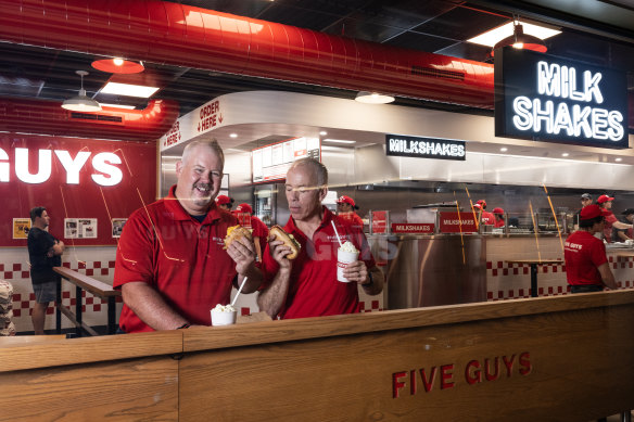 DIY milkshakes are a core part of the Five Guys’ brand.