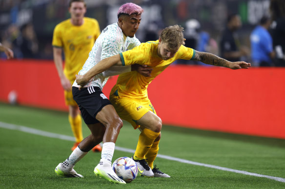 Riley McGree, pictured in Dallas in September, made a successful return from injury against Bahrain.