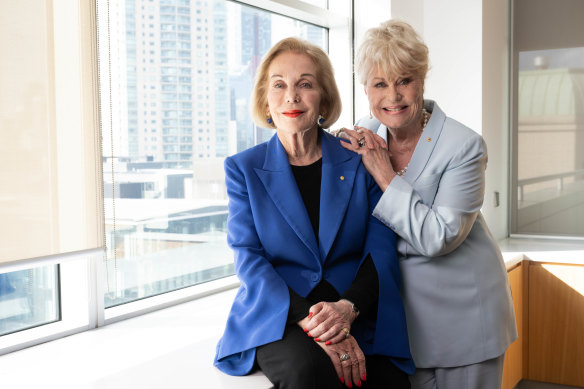 Ita Buttrose, left, and Di Morrissey: “Because Di and I first met when we weren’t high-profile, we know what we’re like.”