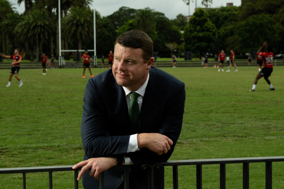 Rabbitohs CEO Blake Solly says the club has been on a journey for 17 years to be financially sustainable without any third-party investment, including from poker machine revenue.