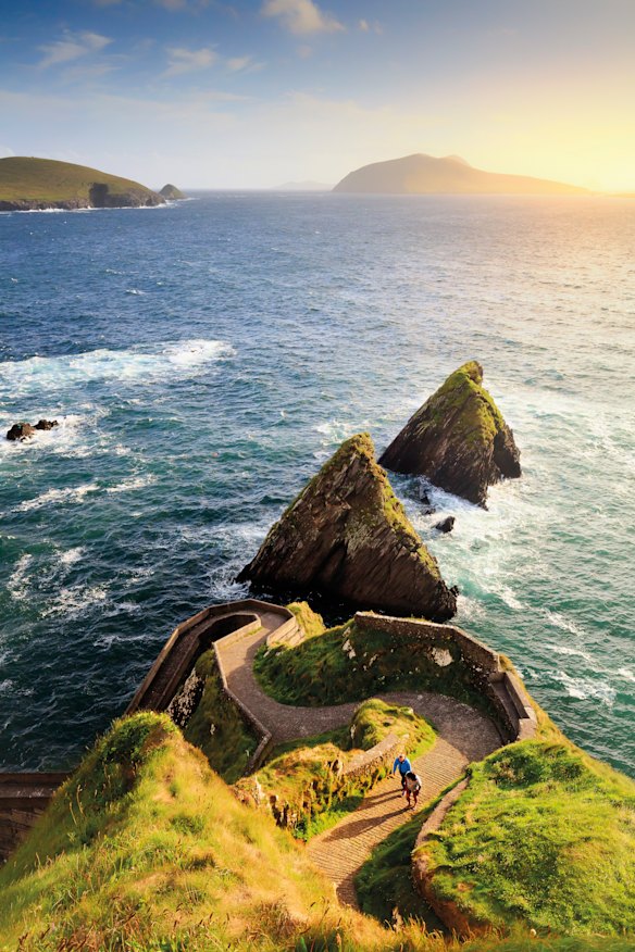 Ireland’s Dingle Peninsula protrudes into the Atlantic Ocean at the extreme edge of Europe.