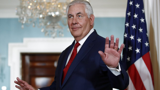 Goodbye to all that: Former US secretary of state Rex Tillerson.