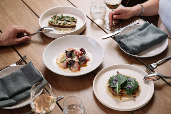 There’s a seasonal set menu of 9 courses.