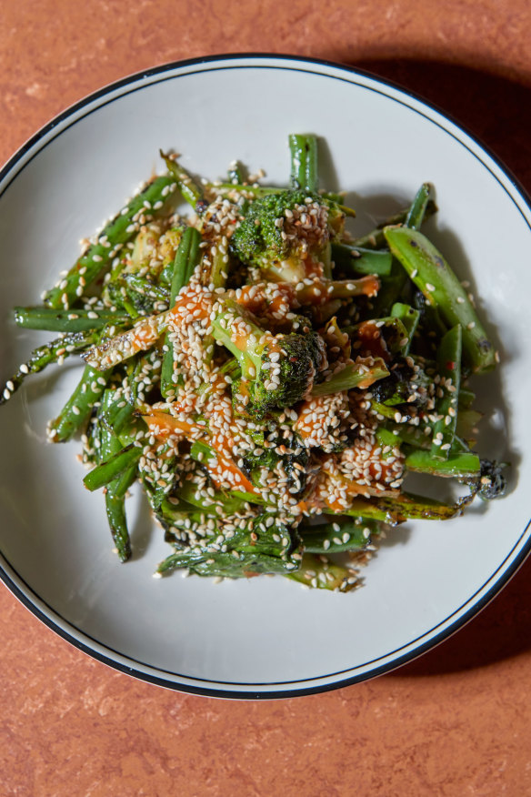 Stir-fried veggies.
