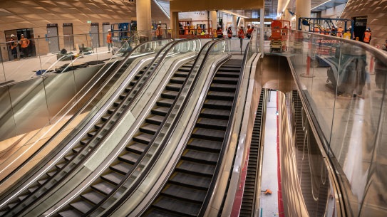 The underground north-south concourse will open to commuters at 4am on Monday.