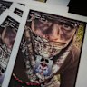 Handout screenshots of suspect Wess Roley’s Instagram story are seen at the Kootenai County Sheriff’s Office during a press conference on Monday.