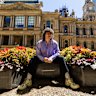 Councillor Matthew Thompson outside Sydney Town Hall - just one of the locations where the council’s planter boxes are located