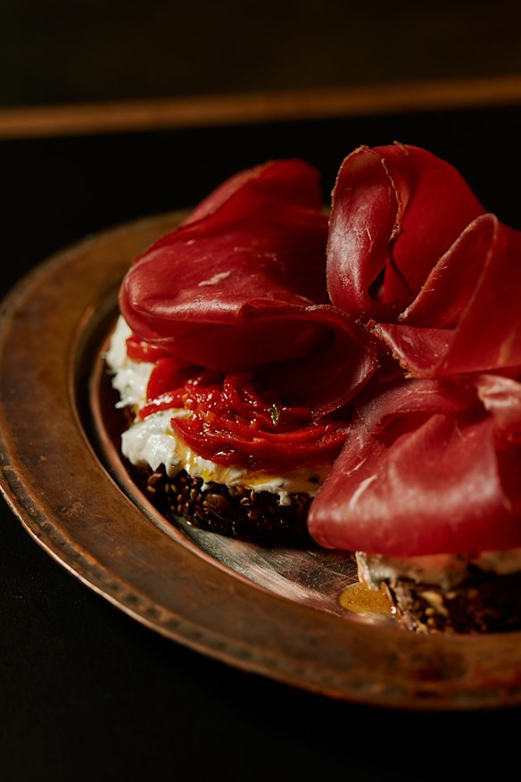 Bastourma toast.