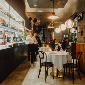 Inside the Monopole dining room.