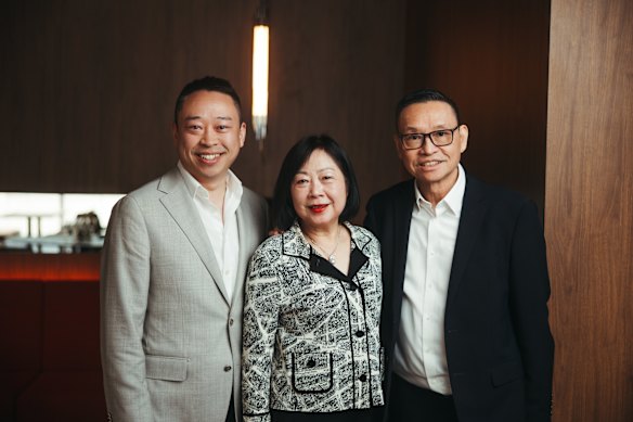 Billy, Linda and Eric Wong.