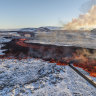 Iceland volcano erupts again as lava fountains disrupt heating and roads