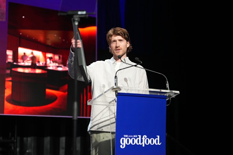 Hugh Allen at The Age Good Food Guide Awards.