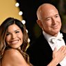 The happy couple: Lauren Sanchez and Jeff Bezos.