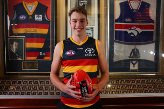 Riley Thilthorpe was taken by the Crows at pick two.