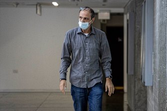 An arrest warrant has been issued for Shmuel Peleg (pictured), the maternal grandfather of 6-year-Eitan Biran.