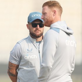 The architects of Bazball: England captain Ben Stokes and coach Brendan McCullum.