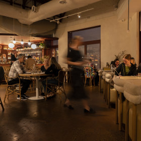 The dining room. 
