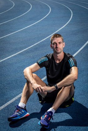 Cedric Dubler training in Brisbane ahead of the 2022 Australian national championships.