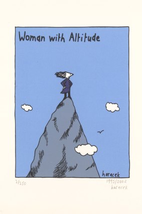 Judy Horacek, <i>Woman with Altitude</i>, 2002.