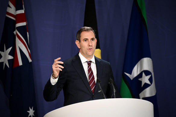Federal Treasurer Jim Chalmers. 