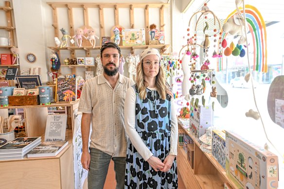 Maggie May Moshe and Joshua Moshe closed their Thornbury gift shop after being doxxed and threatened by political activists.