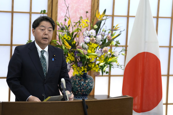 Japonya Dışişleri Bakanı Yoshimasa Hayashi.