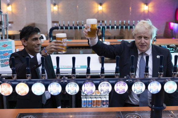 Already fined: British Prime Minister Boris Johnson and Chancellor of the Exchequer Rishi Sunak.