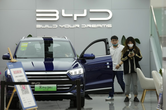 BYD tripled production of electric vehicles in just one year.