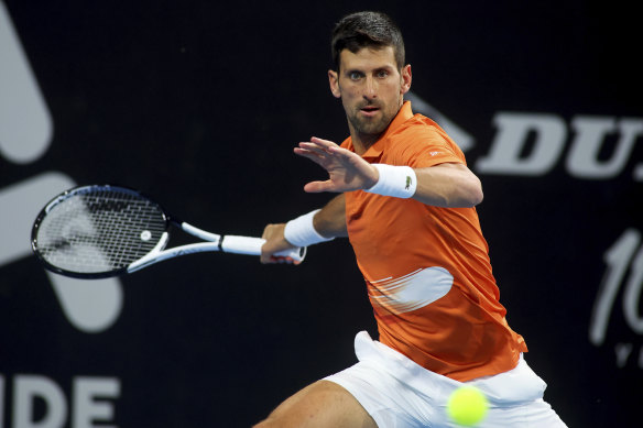 Novak Djokovic is through to the Adelaide International final.