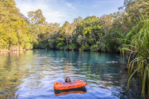 One of Berry Springs Nature Park’s two pools.