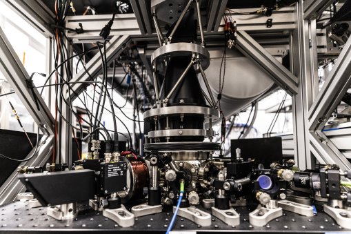 The most powerful quantum computer in the Southern Hemisphere is seen at the University of Sydney Nanoscience Hub.