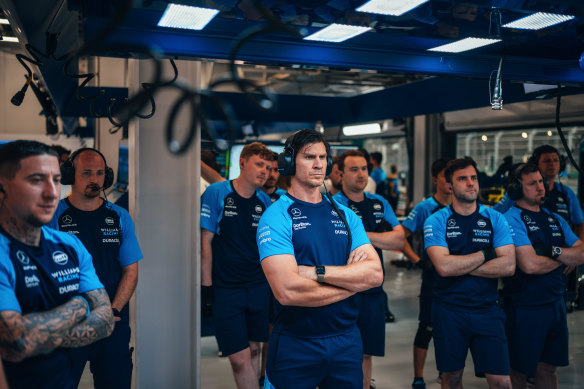 Ben Jacobs (centre) played for the NSW Waratahs for six years from 2002 to 2008