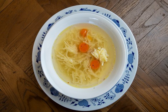 Irene Kogan’s chicken soup.