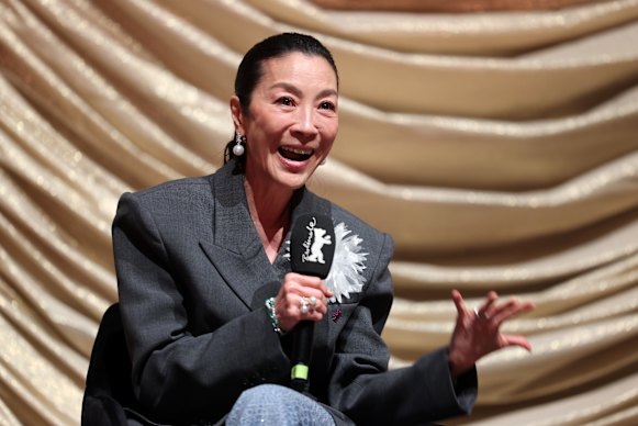 MIchelle Yeoh also received some random political questions. 