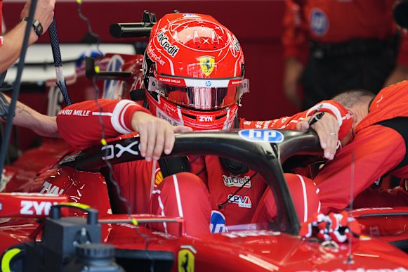 Ferrari driver Charles Leclerc. 