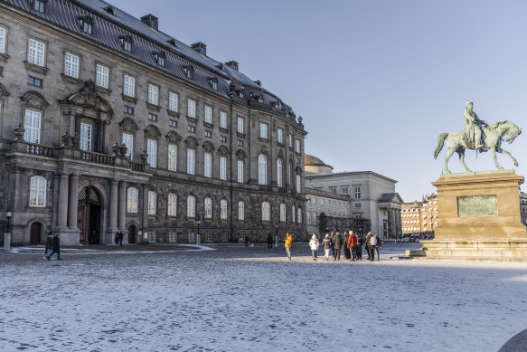 Christiansborg Castle Square, in Copenhagen, this week.