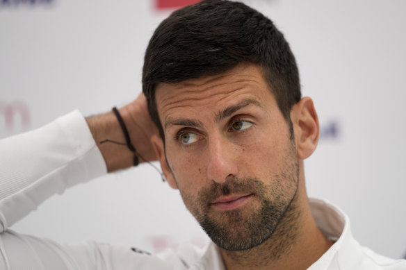 Novak Djokovic disagreed with the All England Club’s decision to ban Russian and Belarusian players.