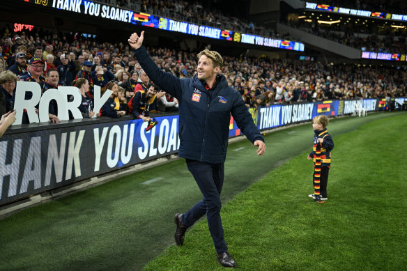 Rory Sloane would use a different management structure if he had his time over again. 