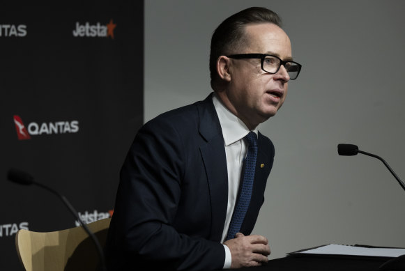 Alan Joyce says Qantas faces fierce competition, with more than 50 airlines servicing Australia.