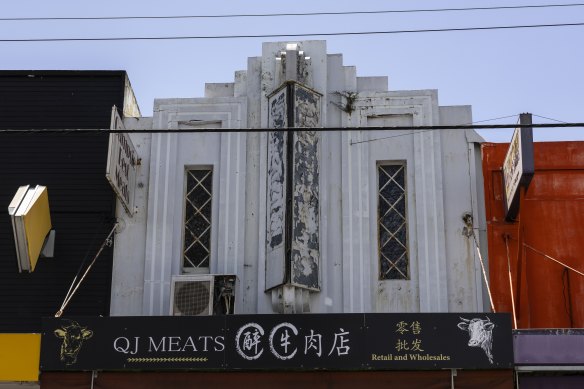 Art deco facades in Campsie, which is about to be rezoned for high-rise residential.